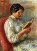 Ренуар Женщина за чтением 1906г